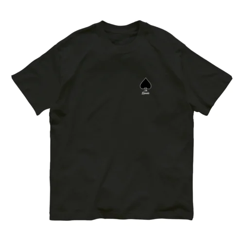 シンプル　スペード（ブラック）TYPE２ オーガニックコットンTシャツ