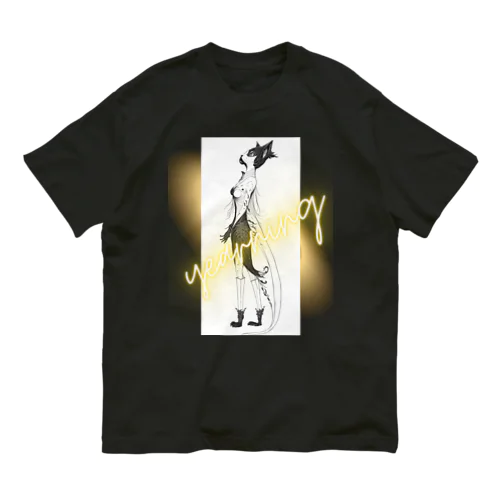 猫の妖精は未知の世界に憧れている！ Cat fairies yearn for the unknown! Organic Cotton T-Shirt