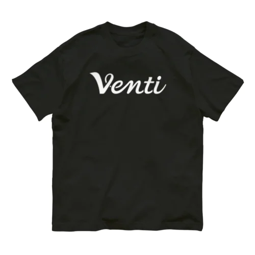 Venti_ノーマルロゴ_WH オーガニックコットンTシャツ