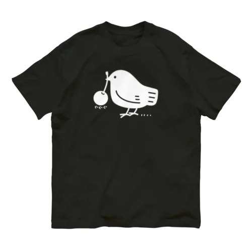 みつぐトリ 白 Organic Cotton T-Shirt