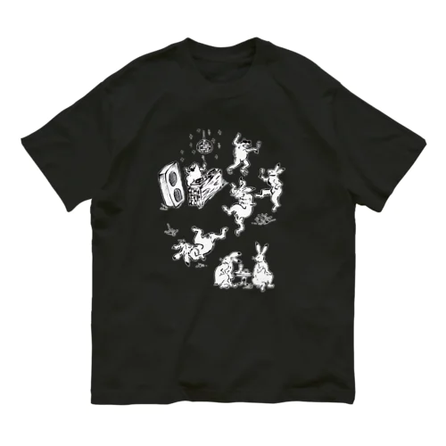 DJParty 鳥獣戯画　　野外フェス Organic Cotton T-Shirt