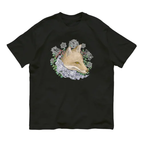 月夜の獣：キツネの主人公 Organic Cotton T-Shirt