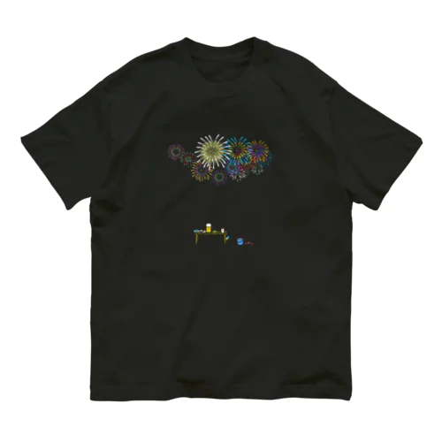 打ち上げ花火-1 オーガニックコットンTシャツ