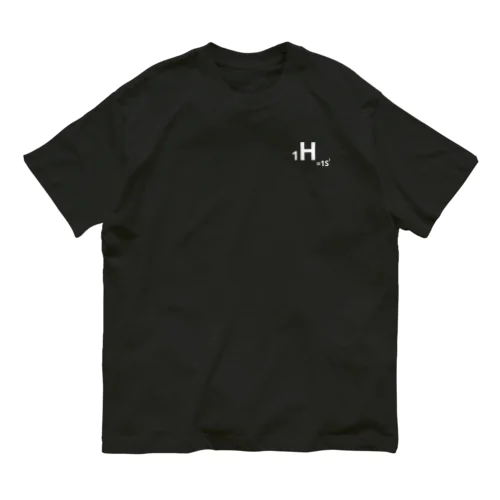 1.hydrogen(白/表のみ) オーガニックコットンTシャツ