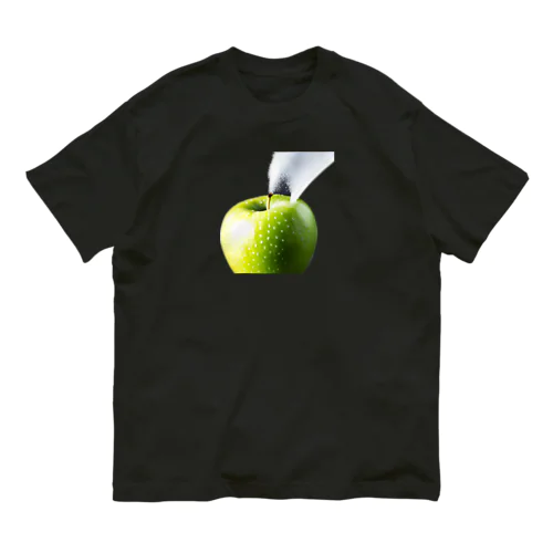 新鮮！グリーンアップル オーガニックコットンTシャツ