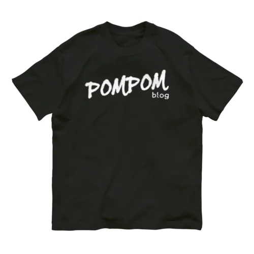 DC PomPomBlog（white） オーガニックコットンTシャツ