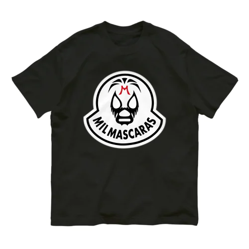 MIL MASCARAS-ミル・マスカラス ワッペン型ロゴ Organic Cotton T-Shirt