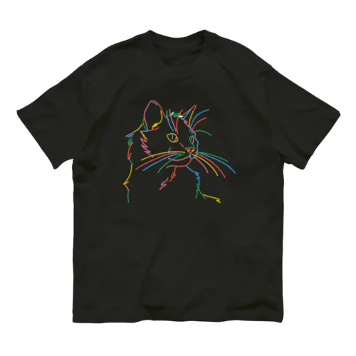 猫のシルエット レインボーシリーズ from 9CATS Organic Cotton T-Shirt