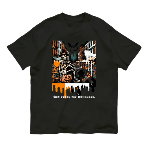 Get ready for Halloween（黒） オーガニックコットンTシャツ