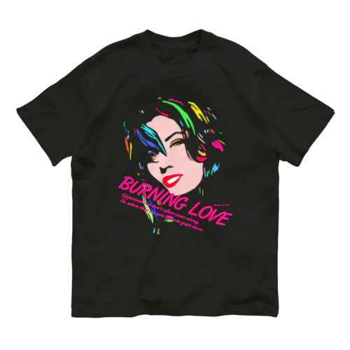 BURNING LOVE オーガニックコットンTシャツ