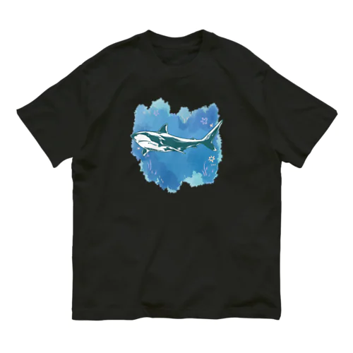 深海shark オーガニックコットンTシャツ