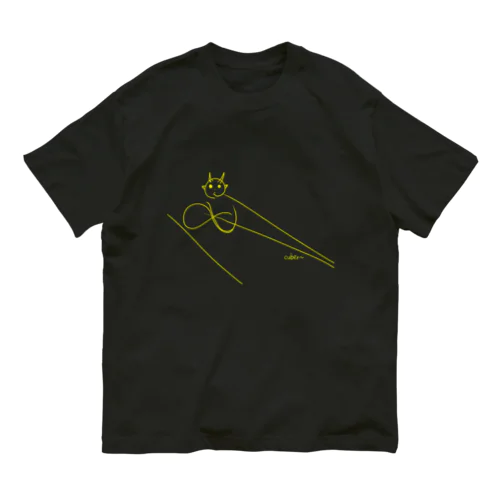 cuber~ drawing Torazo - yellow- オーガニックコットンTシャツ