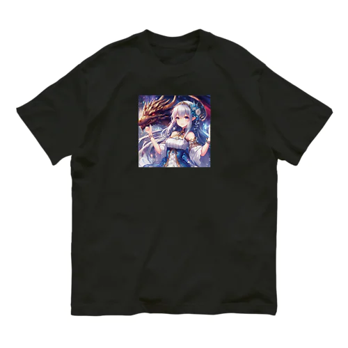 魔法を操る少女と守護する龍② オーガニックコットンTシャツ