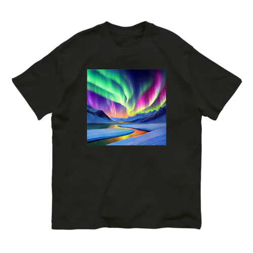 北極のオーロラ Organic Cotton T-Shirt