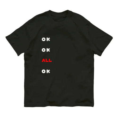 OK OK ALL OK オーガニックコットンTシャツ