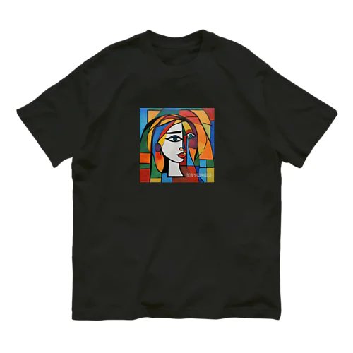 ピカソ風の絵画1 オーガニックコットンTシャツ