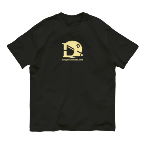 delight-hokkaido.comデザイン（アイボリー ロゴ） オーガニックコットンTシャツ