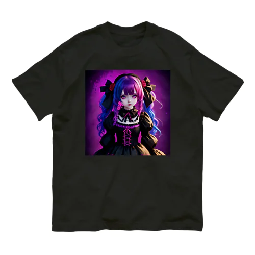 Gothic Lolita girl オーガニックコットンTシャツ