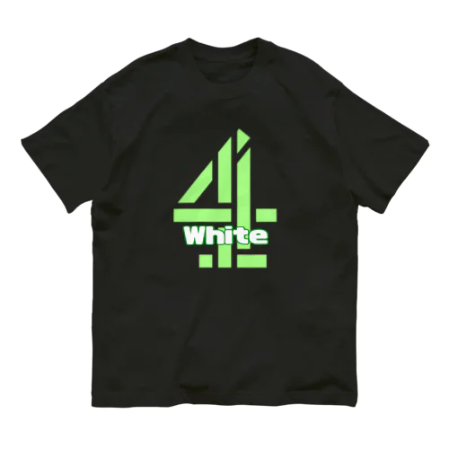 No4 white オーガニックコットンTシャツ