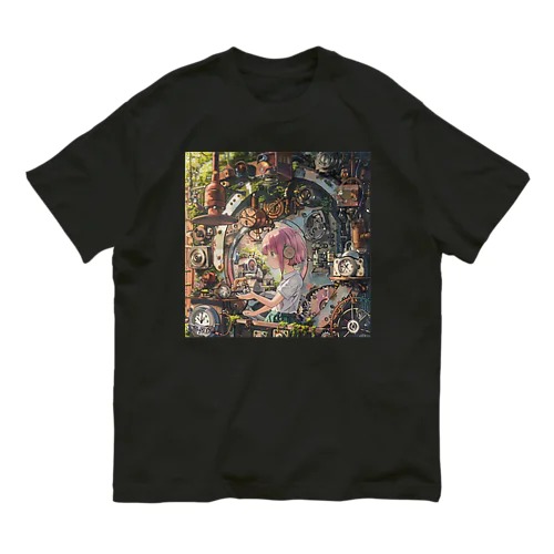 girl in the clock Organic Cotton T-Shirt