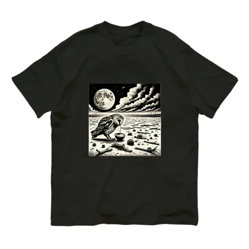 Silent Flight: The Impact of Climate Change on Owl Food Scarcity オーガニックコットンTシャツ