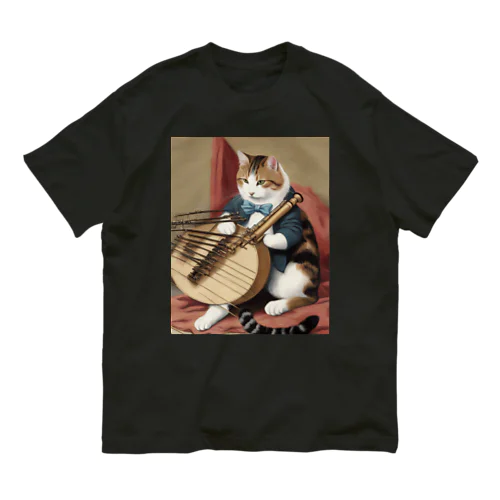  orchestra cat 001 Organic Cotton T-Shirt