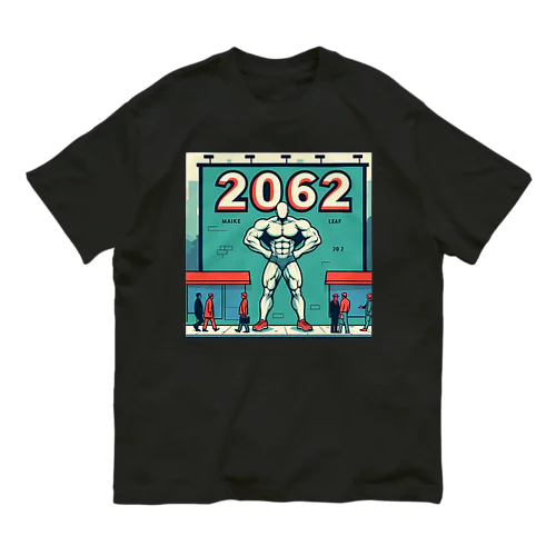 【2062】アート オーガニックコットンTシャツ