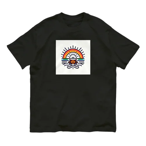 海と太陽 オーガニックコットンTシャツ