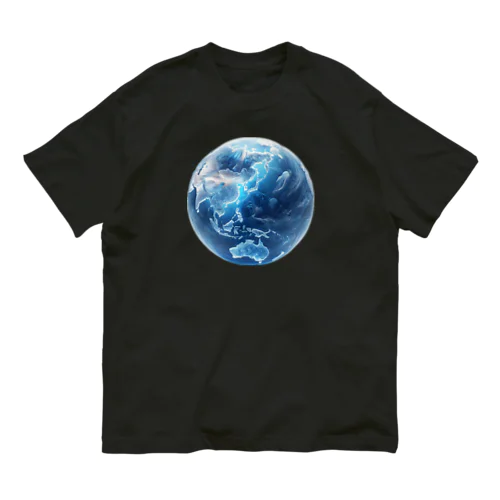 地球_ガラス玉 Organic Cotton T-Shirt