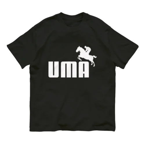 UMA（白） オーガニックコットンTシャツ