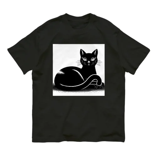 黒猫の誘惑 Organic Cotton T-Shirt