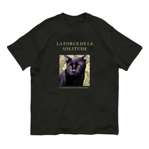  Black cat オーガニックコットンTシャツ