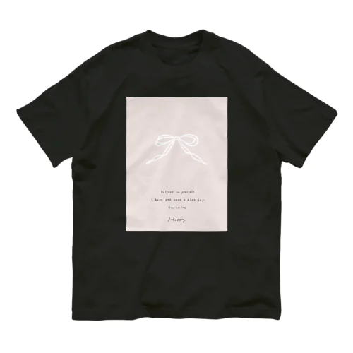 🩰 Balletcore ribbon . Organic Cotton T-Shirt