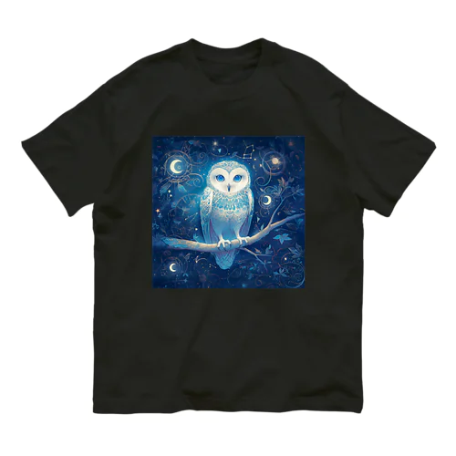 フクロウシリーズ１ オーガニックコットンTシャツ