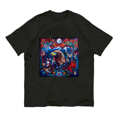 森の生き物たち Organic Cotton T-Shirt