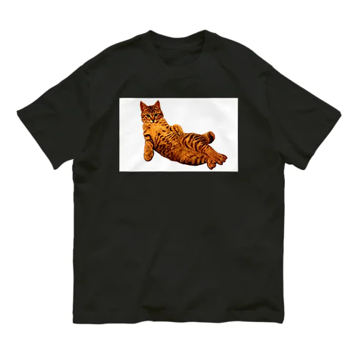 Elegant Cat ③ オーガニックコットンTシャツ