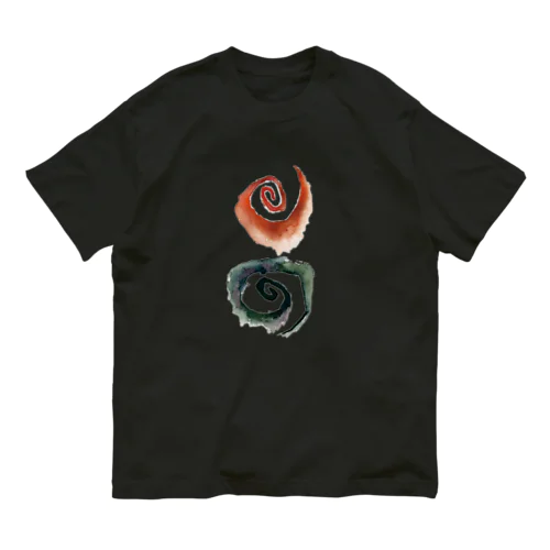 天地(ヲシテ文字の『アワ』) Organic Cotton T-Shirt