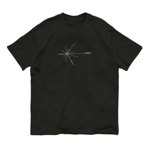 Voyagerロゴ（白） オーガニックコットンTシャツ