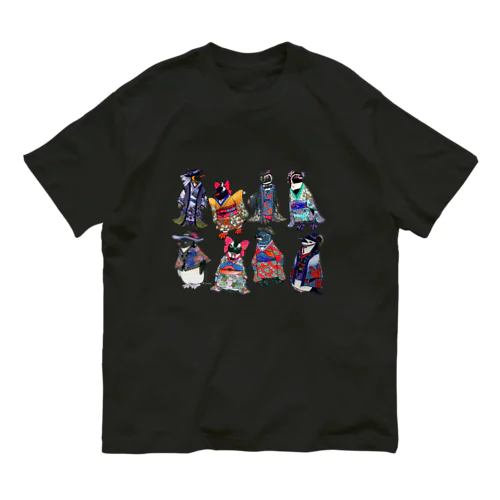 Kimono Penguins オーガニックコットンTシャツ