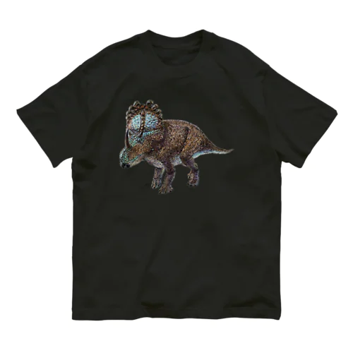 Sinoceratops(水彩） オーガニックコットンTシャツ