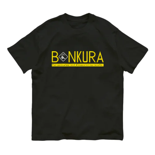 BONKURA TYPO YLW オーガニックコットンTシャツ