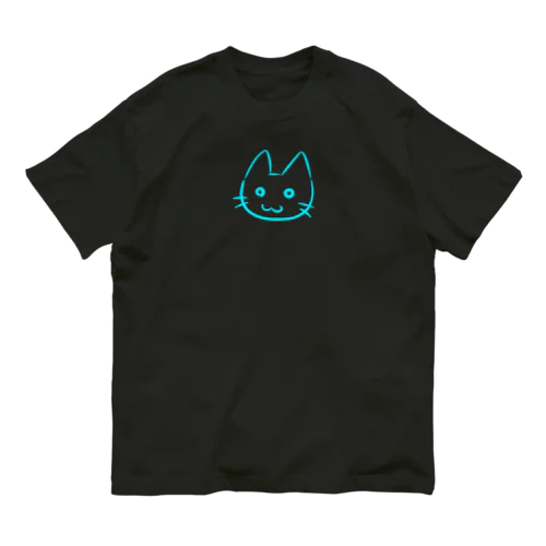 水色猫 Organic Cotton T-Shirt