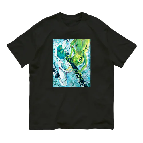 カエルとアルトクラリネット Organic Cotton T-Shirt