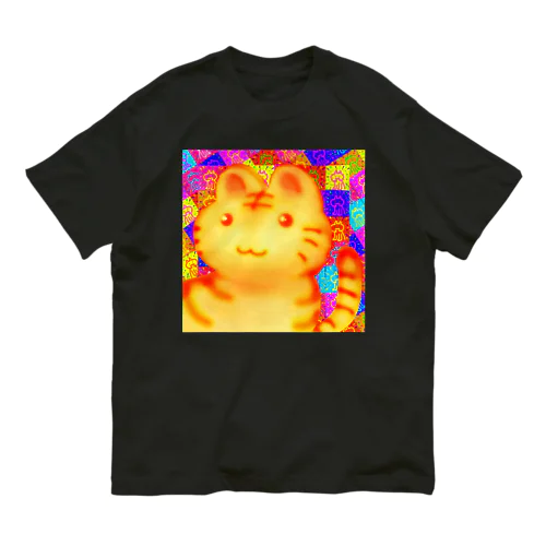 🌈🐱のんびり屋の猫さん　リラックス Organic Cotton T-Shirt