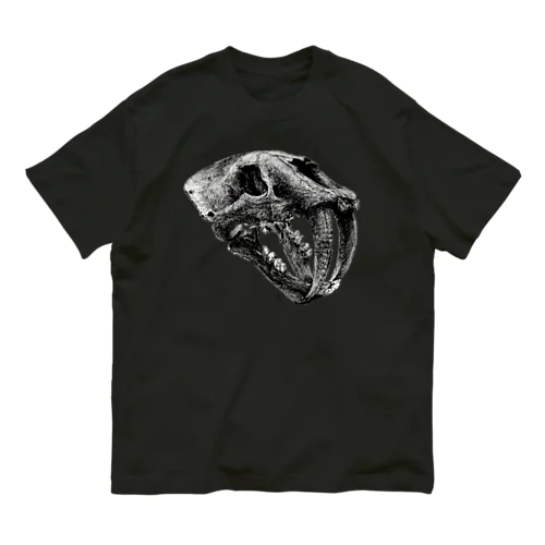 Smilodon(skull) オーガニックコットンTシャツ