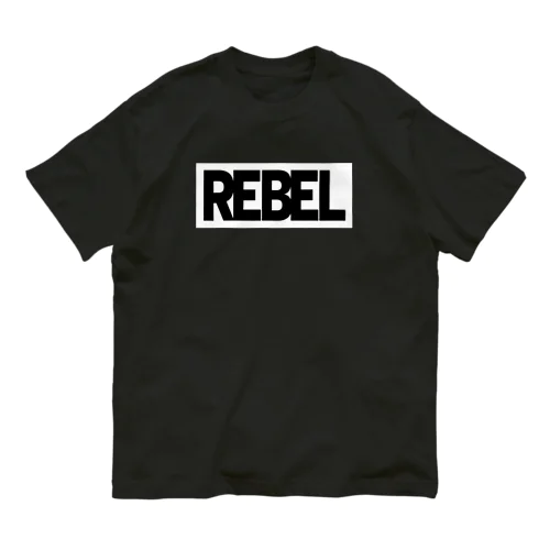 REBEL WHITE オーガニックコットンTシャツ