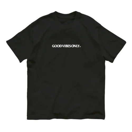 GOOD VIBES ONLY オーガニックS/S BK.NAVY オーガニックコットンTシャツ