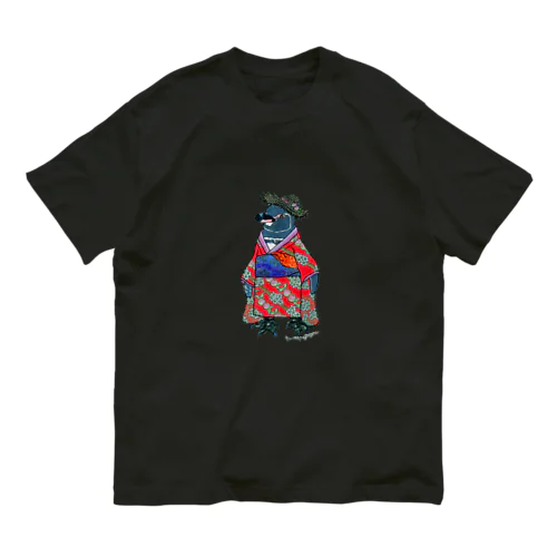 着物ぺんぎん―ガラパゴスと李― Organic Cotton T-Shirt