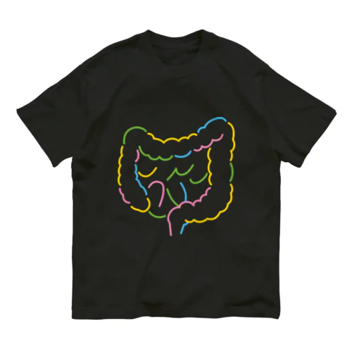 人体のなぞ。カラフルな大腸。 Organic Cotton T-Shirt