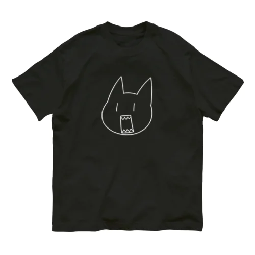 威嚇する猫 Organic Cotton T-Shirt